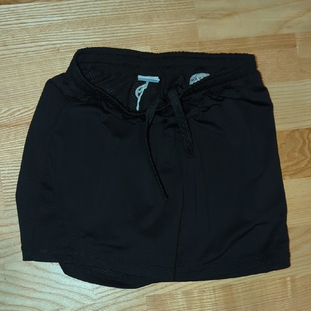 Polarn O. Pyret Black Athletic Shorts Elastic Waist
